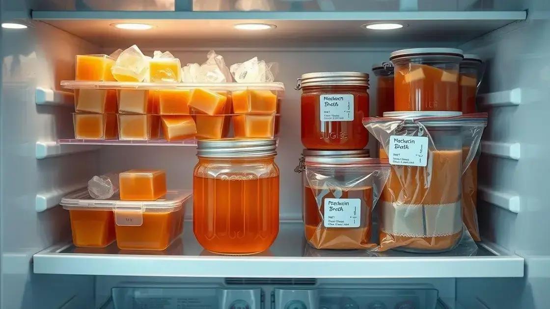 Como armazenar e conservar o caldo de frango