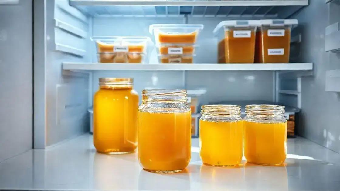 Como armazenar e conservar seu caldo