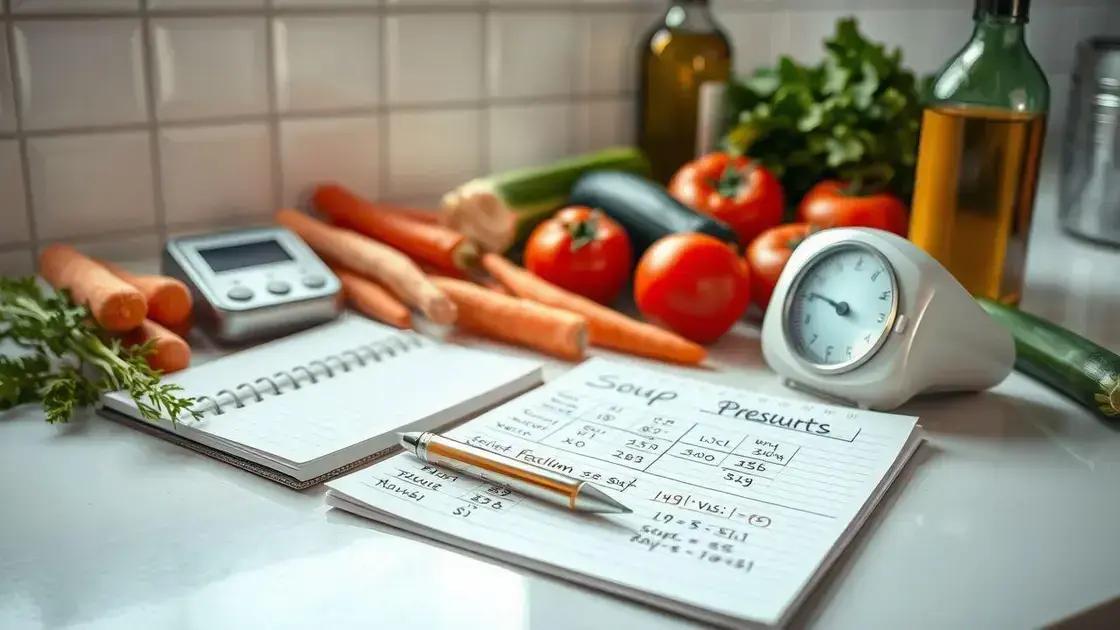 Como calcular calorias em uma sopa de legumes caseira