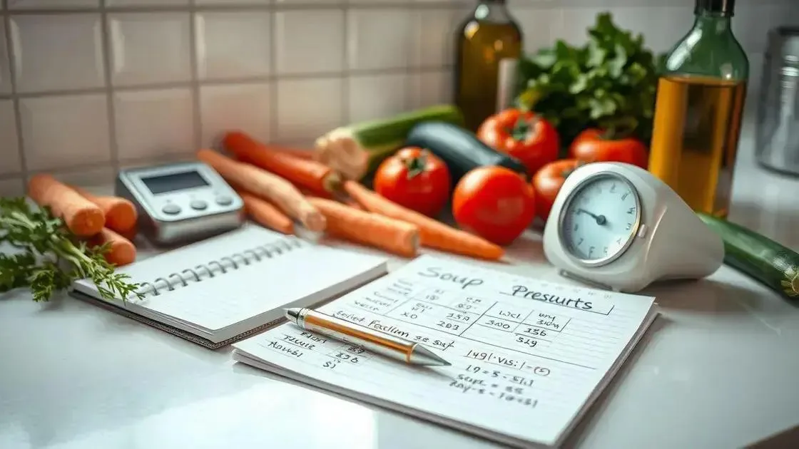 Como calcular calorias em uma sopa de legumes caseira