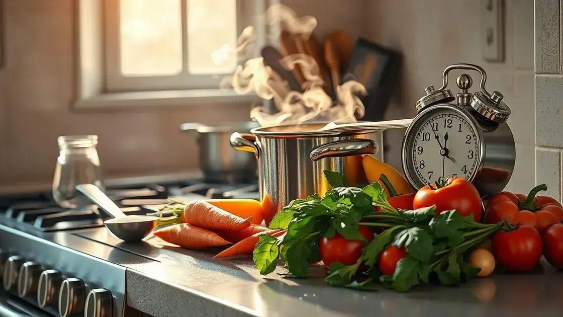 como equilibrar caldo, sal e tempo de cozimento