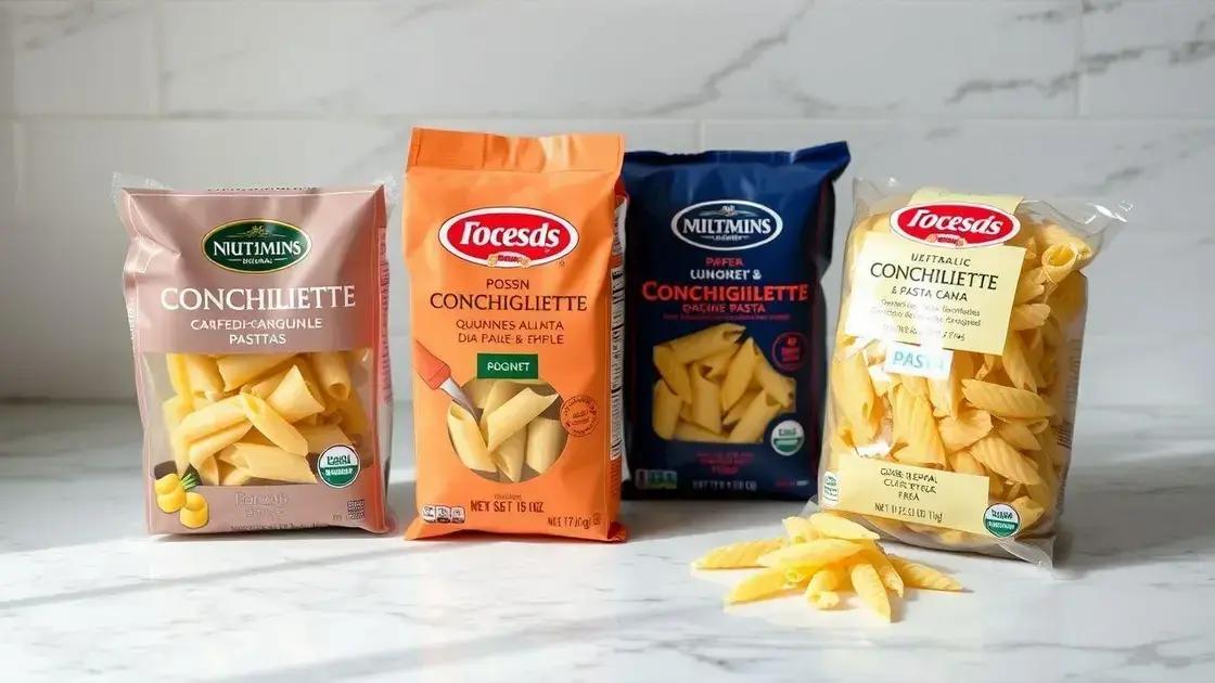 Como escolher a melhor qualidade de macarrão conchinha no mercado