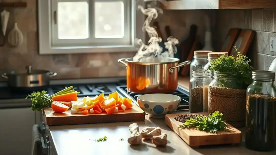 como escolher ingredientes para um caldo mais saboroso