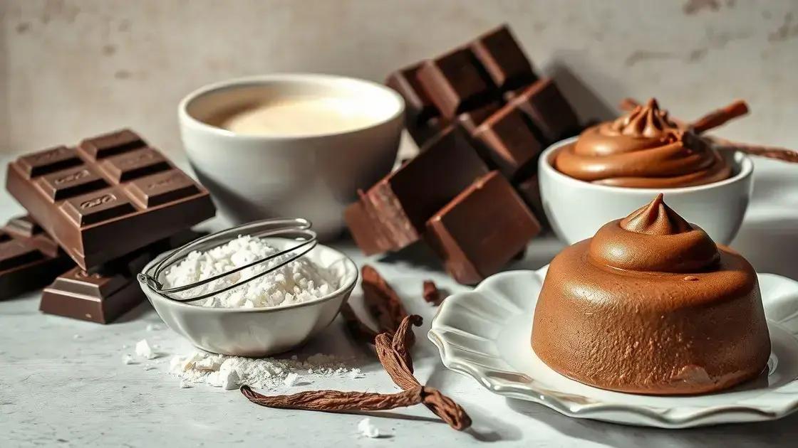 como escolher ingredientes que fazem a mousse ganhar textura