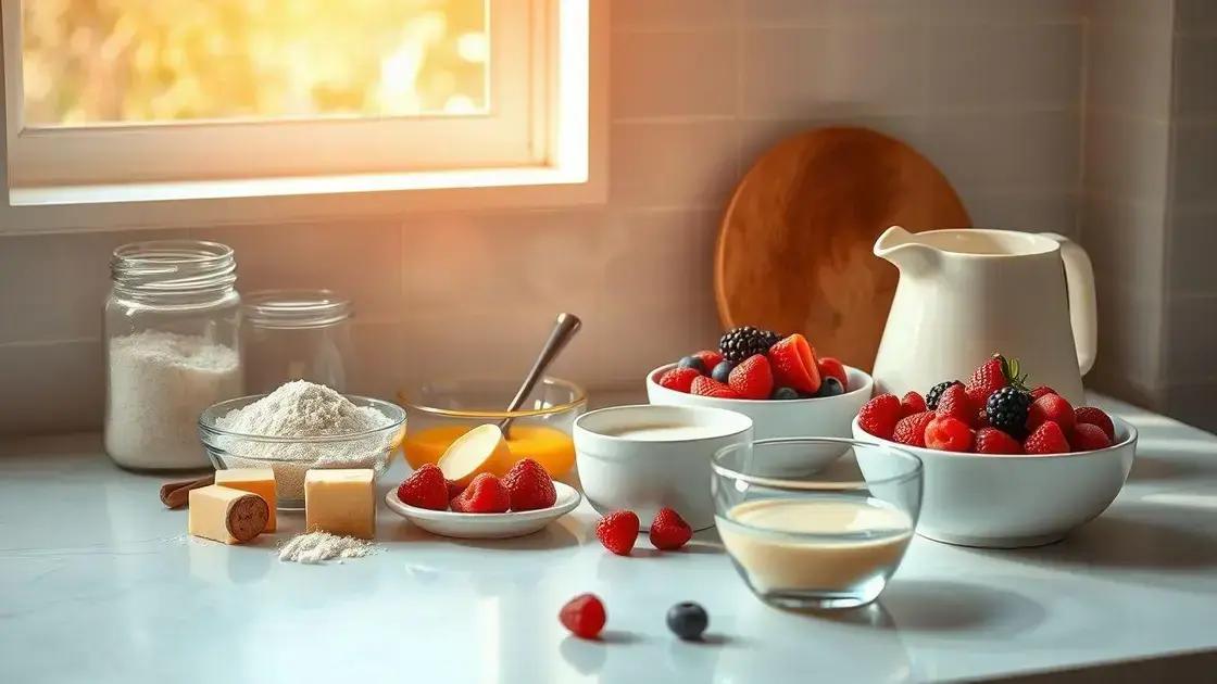 como escolher ingredientes simples para sobremesas rápidas