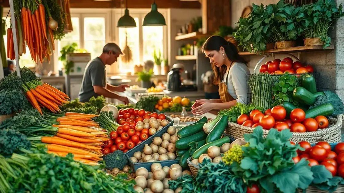 como escolher legumes frescos para o caldo