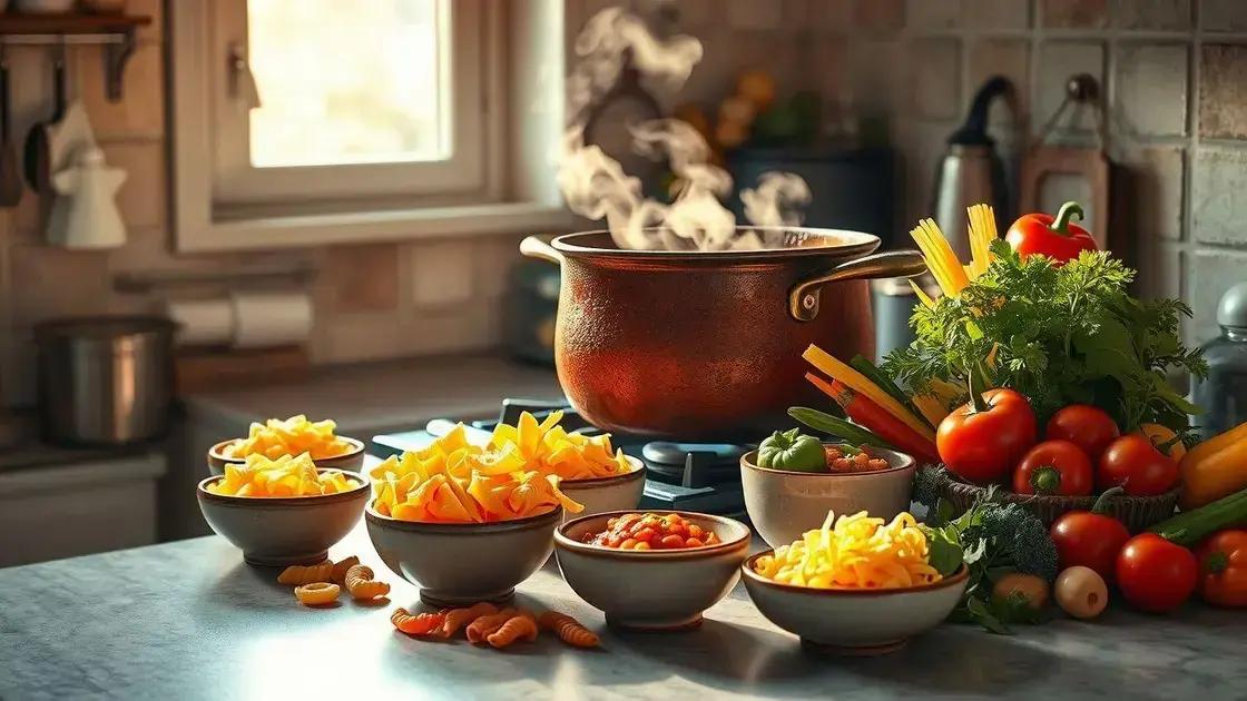 como escolher o tipo de macarrão certo para a sopa