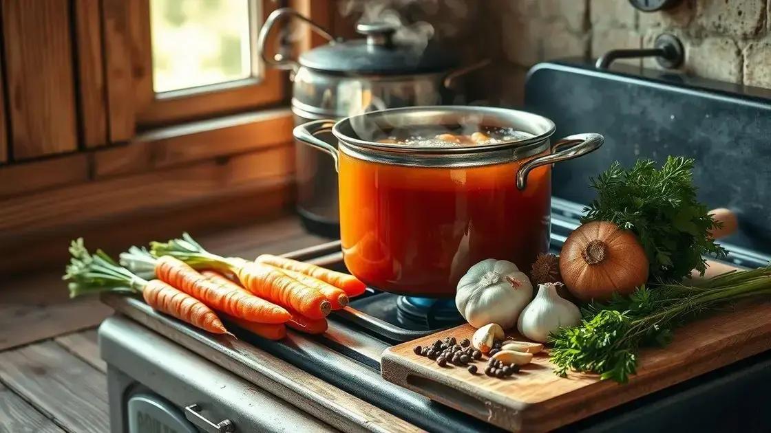 Como escolher os ingredientes certos para um caldo rico
