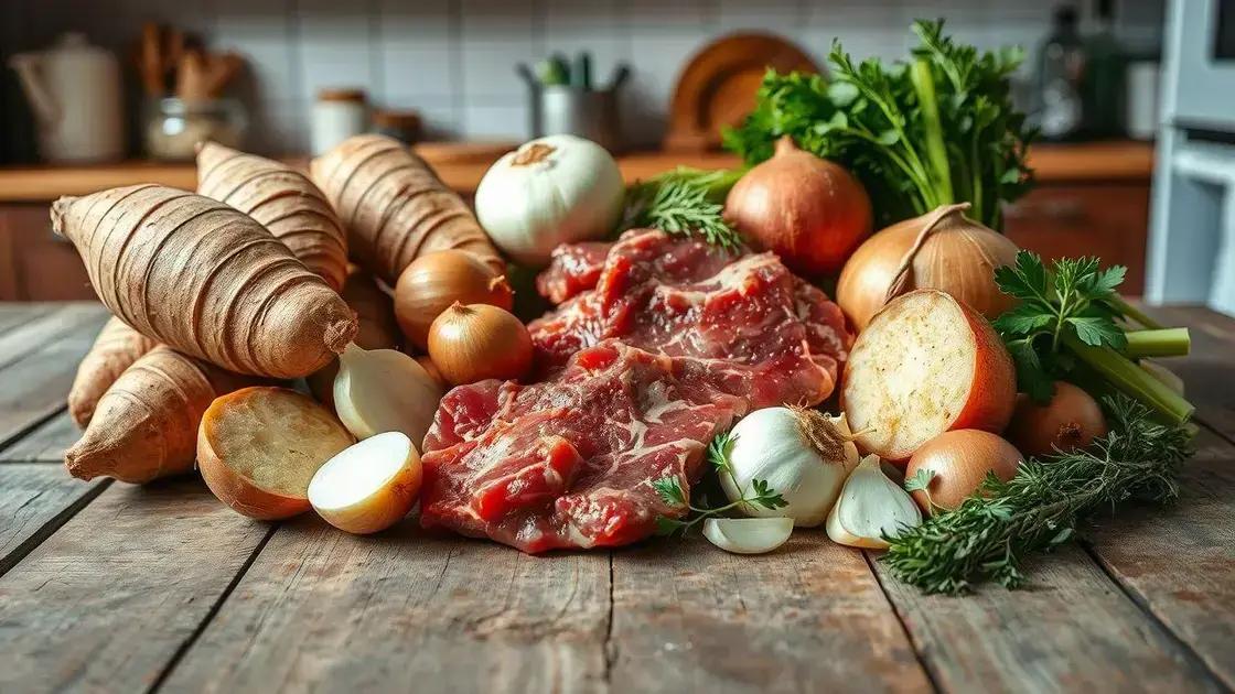 Como escolher os melhores ingredientes para o caldo