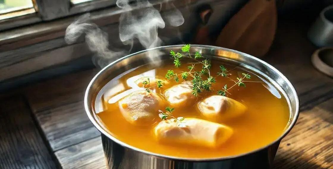 Como fazer caldo de galinha caseiro: o segredo dos chefs para sabor intenso