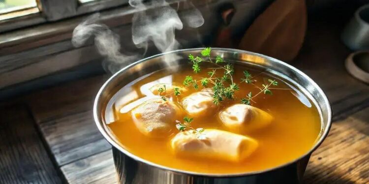 Como fazer caldo de galinha caseiro: o segredo dos chefs para sabor intenso