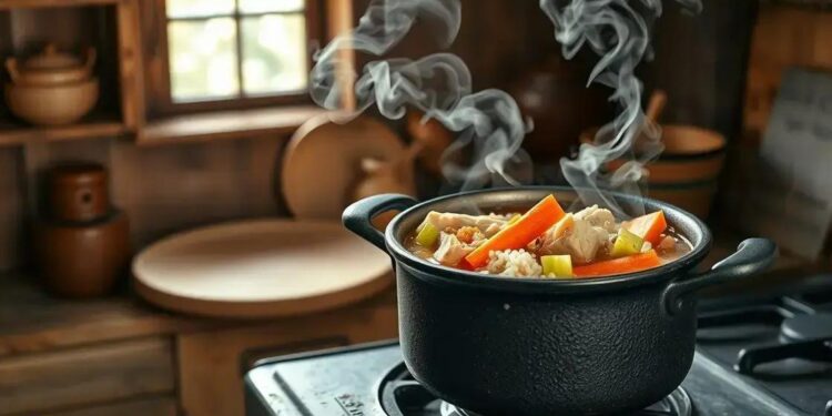 Como fazer canja de galinha na panela de pressão: receita rápida e saborosa