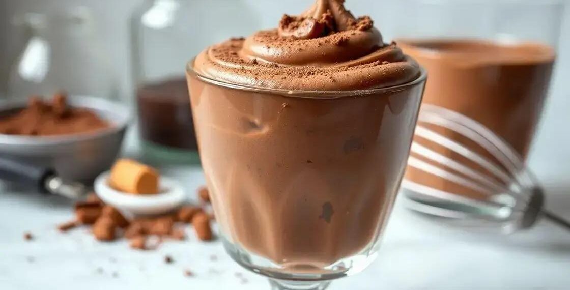 como fazer mousse de chocolate; segredo para textura cremosa em casa