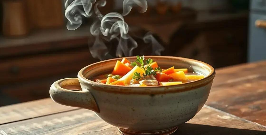 Como fazer sopa de frango com legumes: receita caseira que aquece o coração