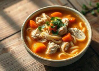 Como fazer sopa de frango com macarrão: receita caseira que aquece a alma
