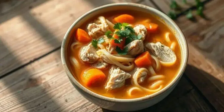 Como fazer sopa de frango com macarrão: receita caseira que aquece a alma