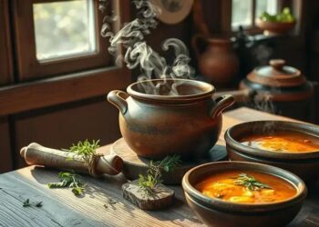 como fazer sopa de inhame; use o sabor do equilíbrio e nutrição