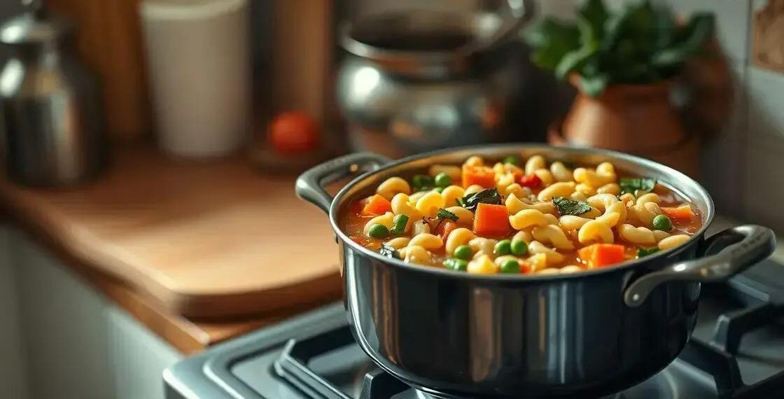 como fazer sopa de macarrão com legumes; dicas rápidas para um jantar simples