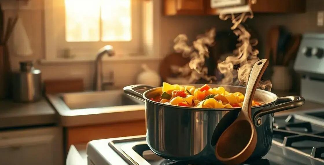 como fazer sopa de macarrão simples; aprenda o preparo rápido e saboroso hoje