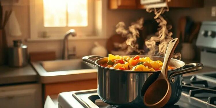 como fazer sopa de macarrão simples; aprenda o preparo rápido e saboroso hoje