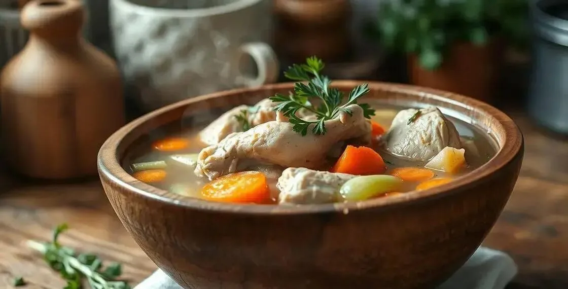 Como fazer uma sopa de frango: receita caseira que cura qualquer resfriado