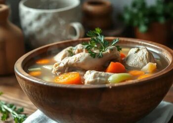 Como fazer uma sopa de frango: receita caseira que cura qualquer resfriado