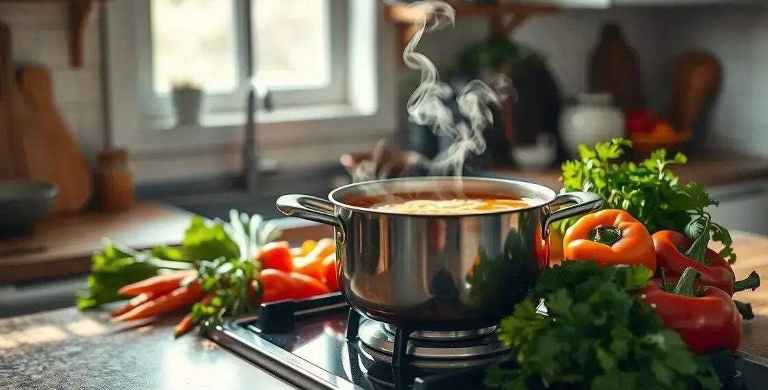 como fazer uma sopa de macarrão; segredos para um caldo rico em sabor