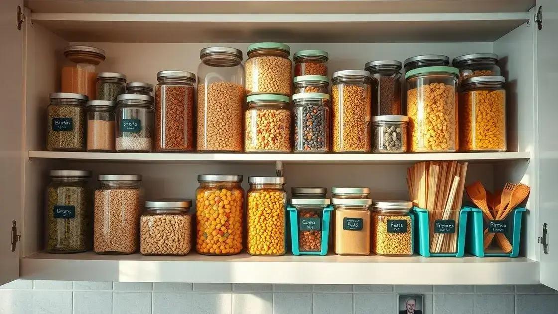 como organizar ingredientes na despensa para sopas