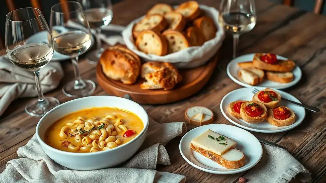 Como servir e acompanhar a sopa