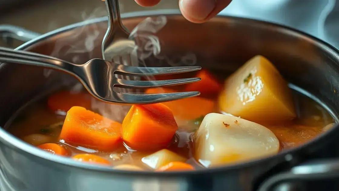 Como testar se os legumes estão no ponto certo