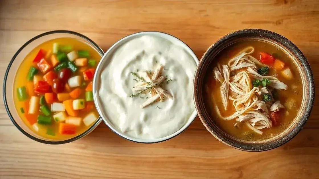Comparação com outras sopas: qual a mais leve? Comparação com outras sopas: qual a mais leve?