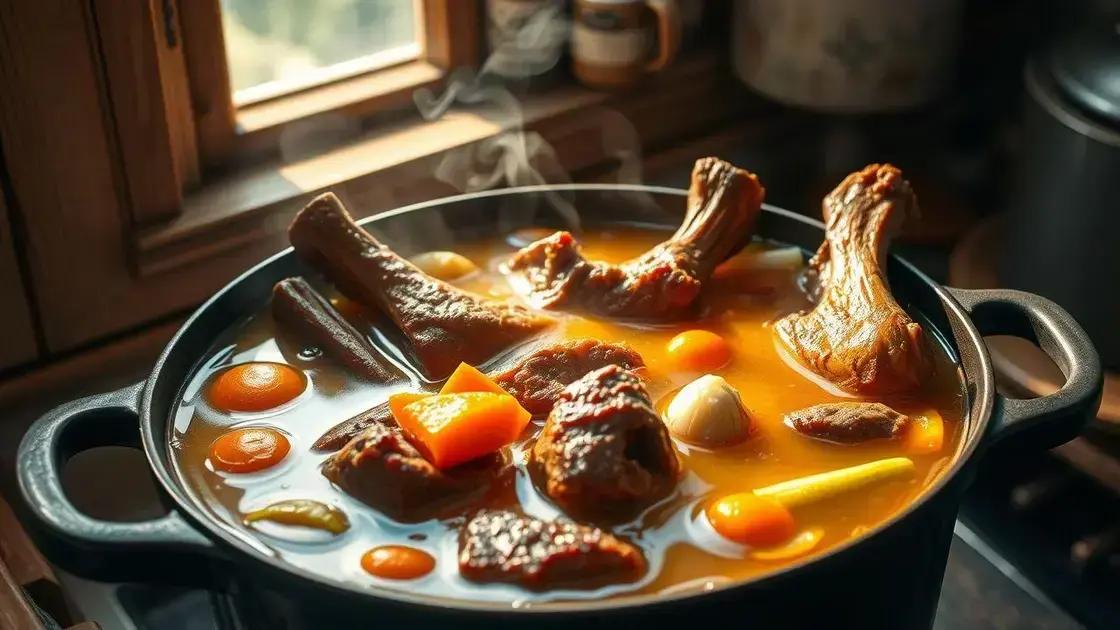Cortes com ossos: o segredo do caldo encorpado