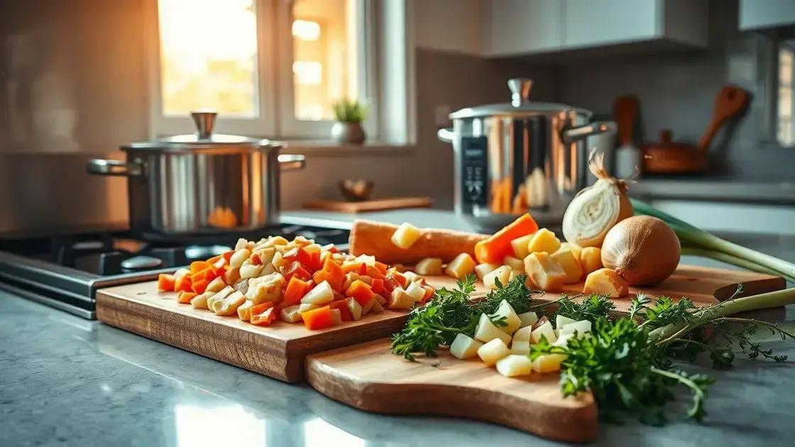 cortes de carne e vegetais ideais para acelerar o tempo