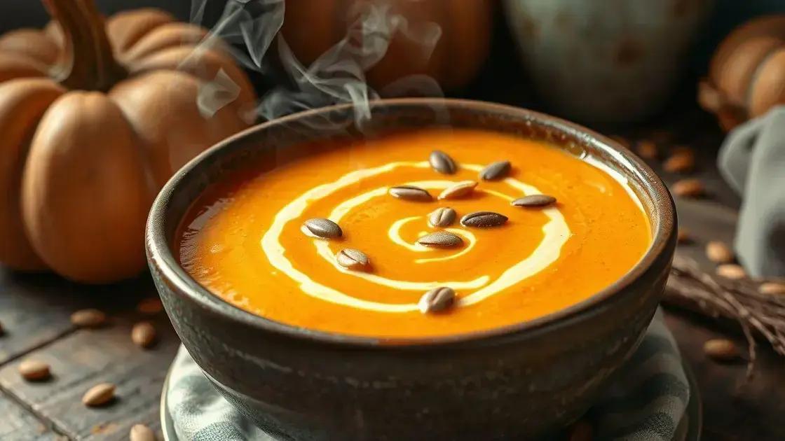 Creme de abóbora com gengibre: anti-inflamatório natural