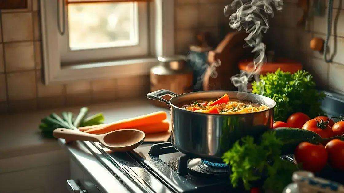 dicas de cozimento e tempo de preparo