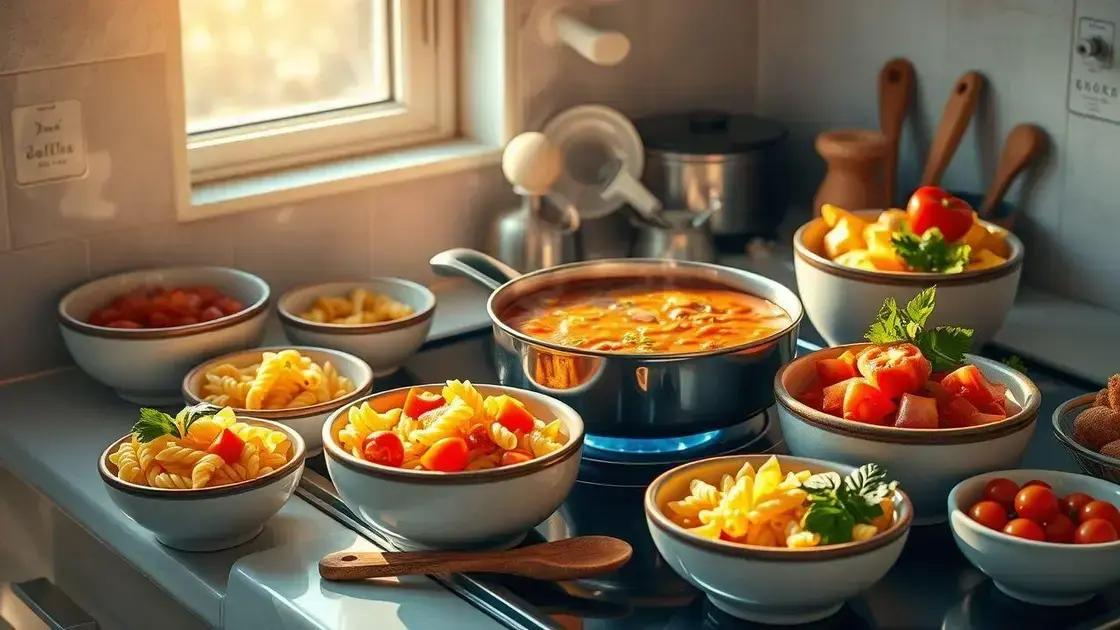 dicas de cozimento para uma sopa perfeita