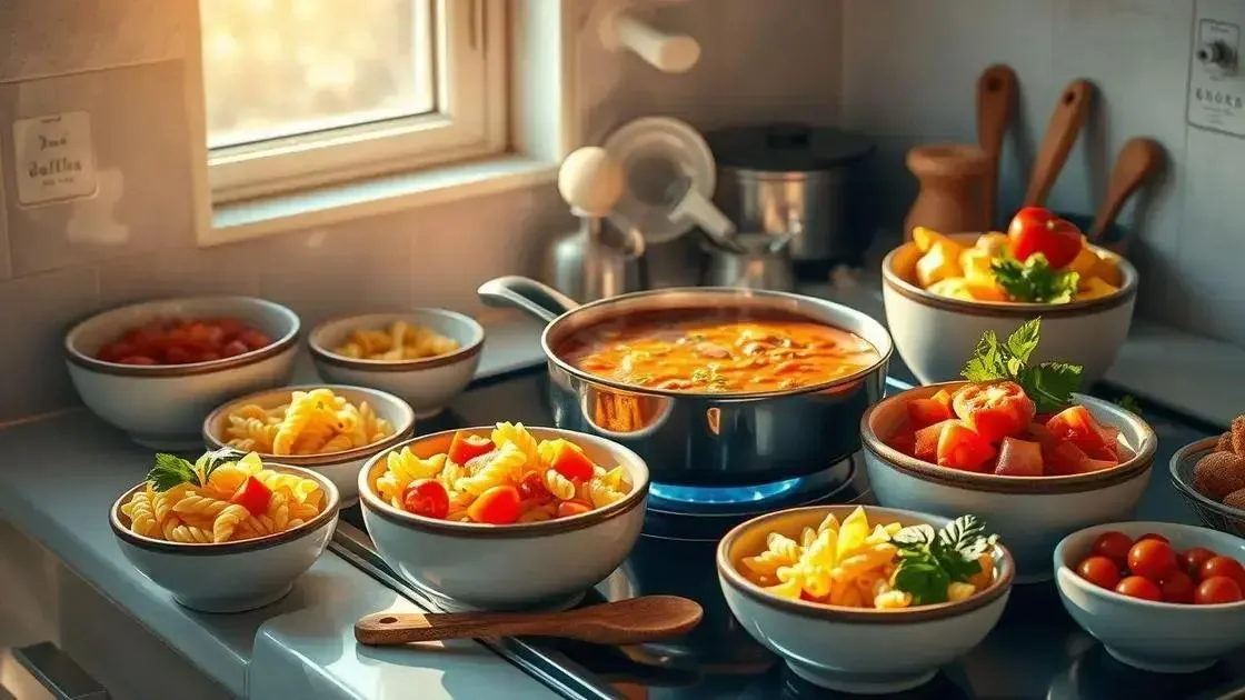 dicas de cozimento para uma sopa perfeita