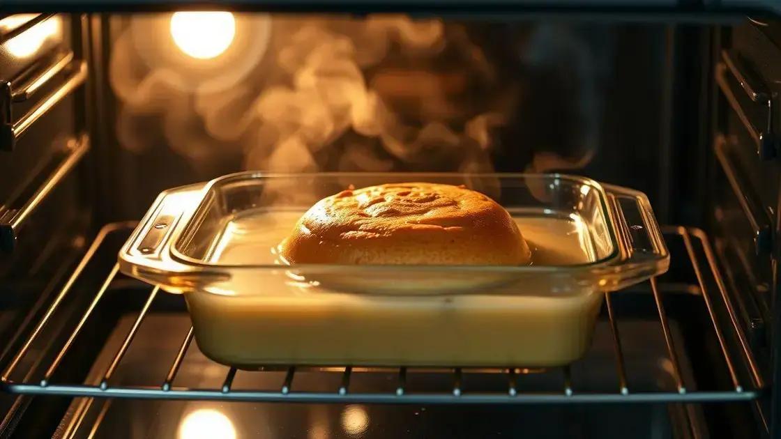 Dicas de forno, tempo e temperatura para o pudim perfeito
