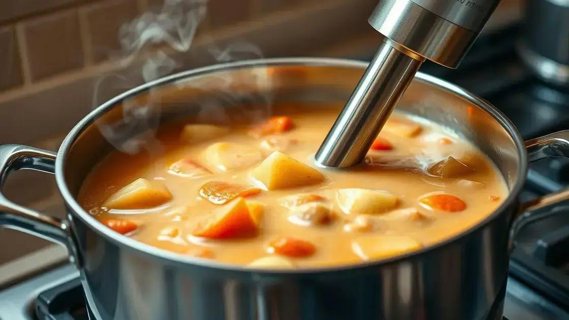 dicas de textura: bater ou deixar a sopa lisa