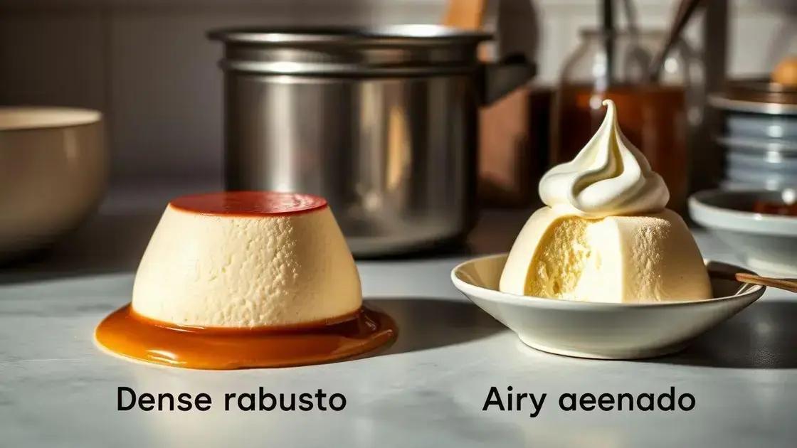 dicas de textura: creme robusto vs. aerado