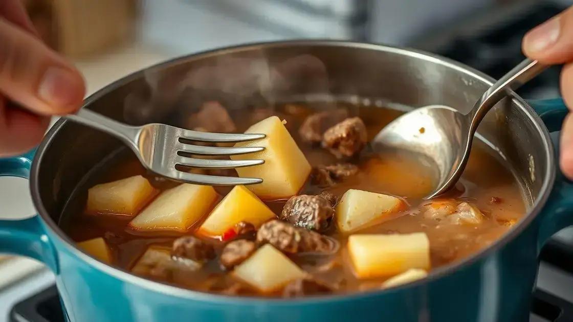 dicas para ajustar a consistência e o ponto da batata