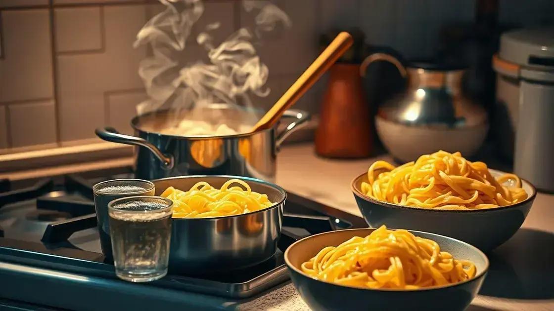 dicas para conservar textura macia do macarrão