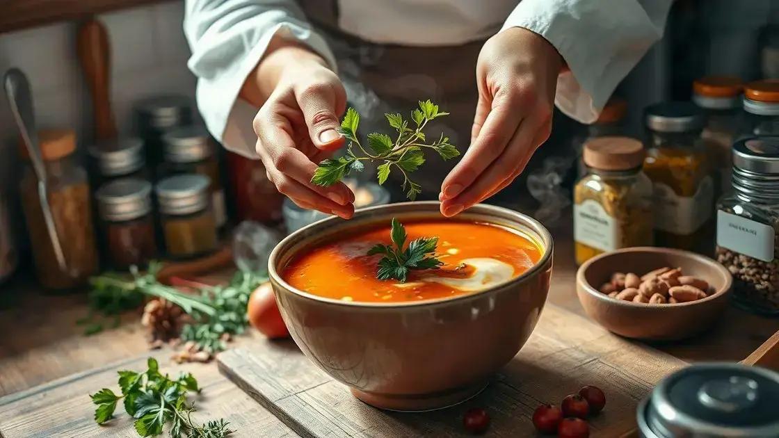 Dicas para deixar sua sopa mais saborosa