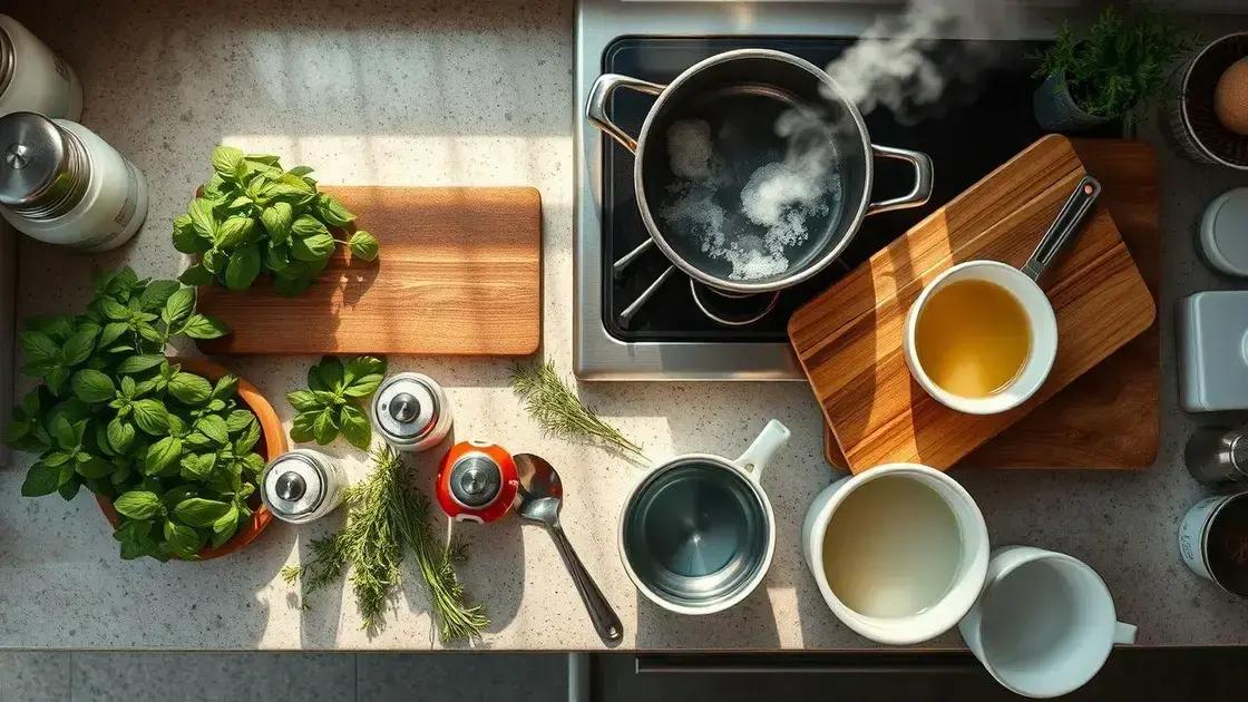 equilibrando sabores com ervas, sal e líquidos