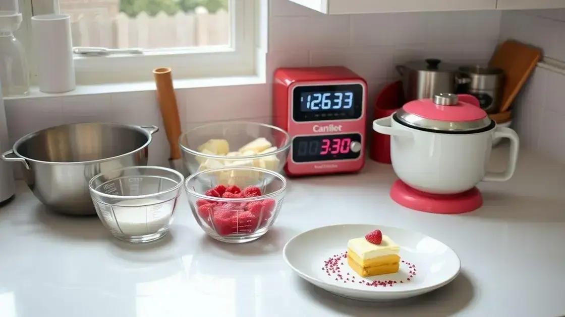 etapas fáceis: da bancada à mesa em minutos