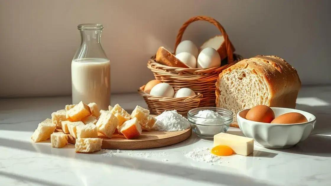 ingredientes acessíveis para um pudim fofo