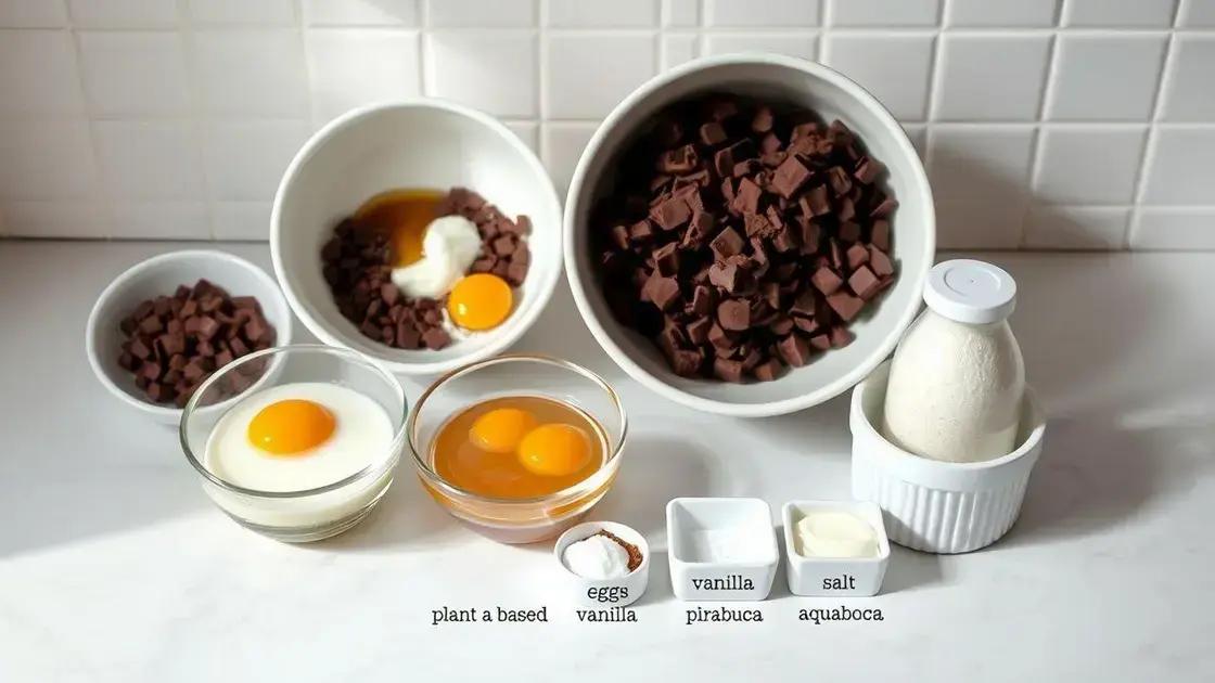 ingredientes básicos e substituições possíveis