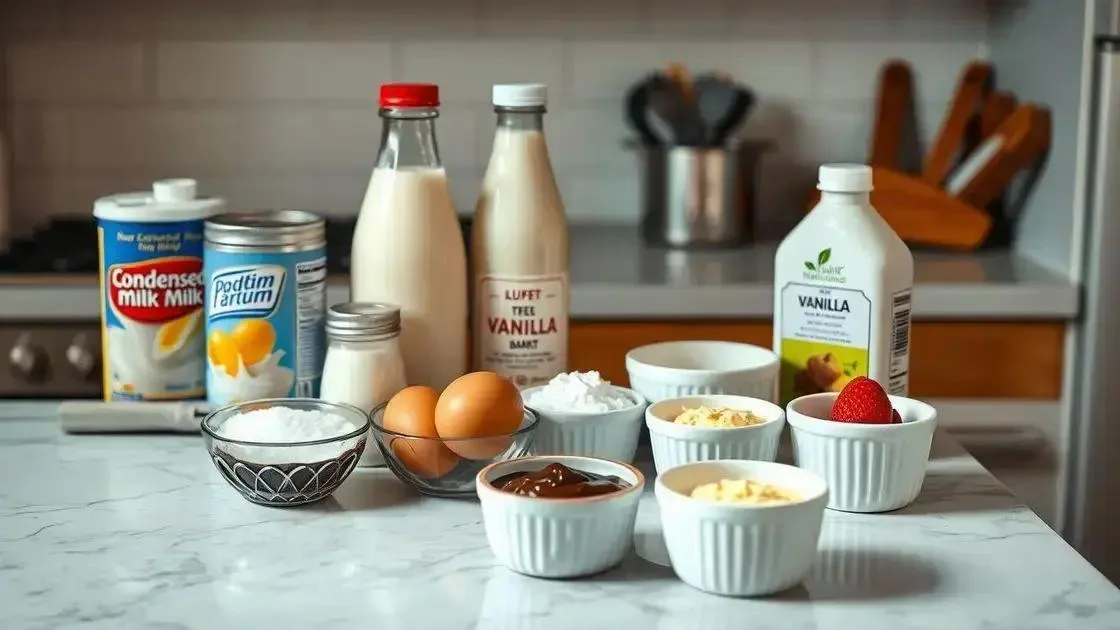Ingredientes básicos e variações do pudim para todos os gostos