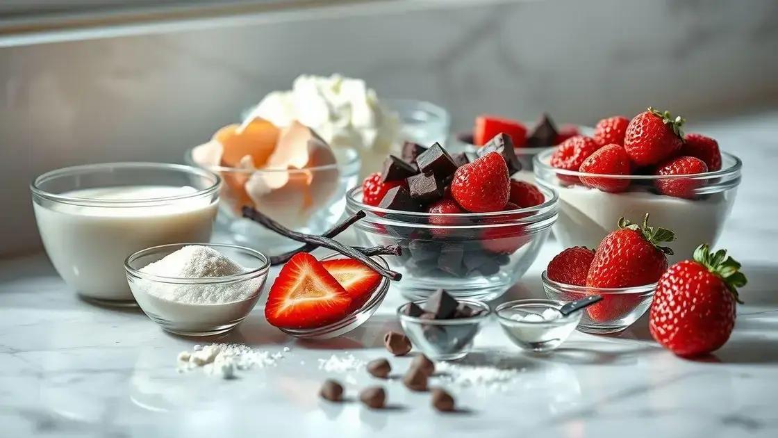 ingredientes básicos para mousse perfeita em casa