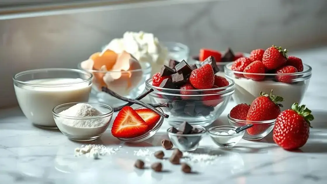 ingredientes básicos para mousse perfeita em casa